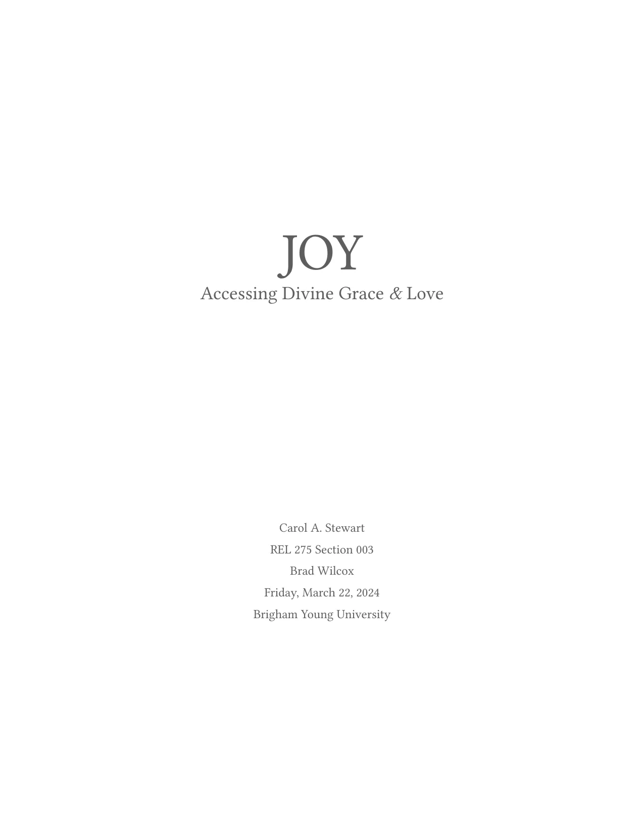 Accessing Divine Grace and Love, page 1 of 14