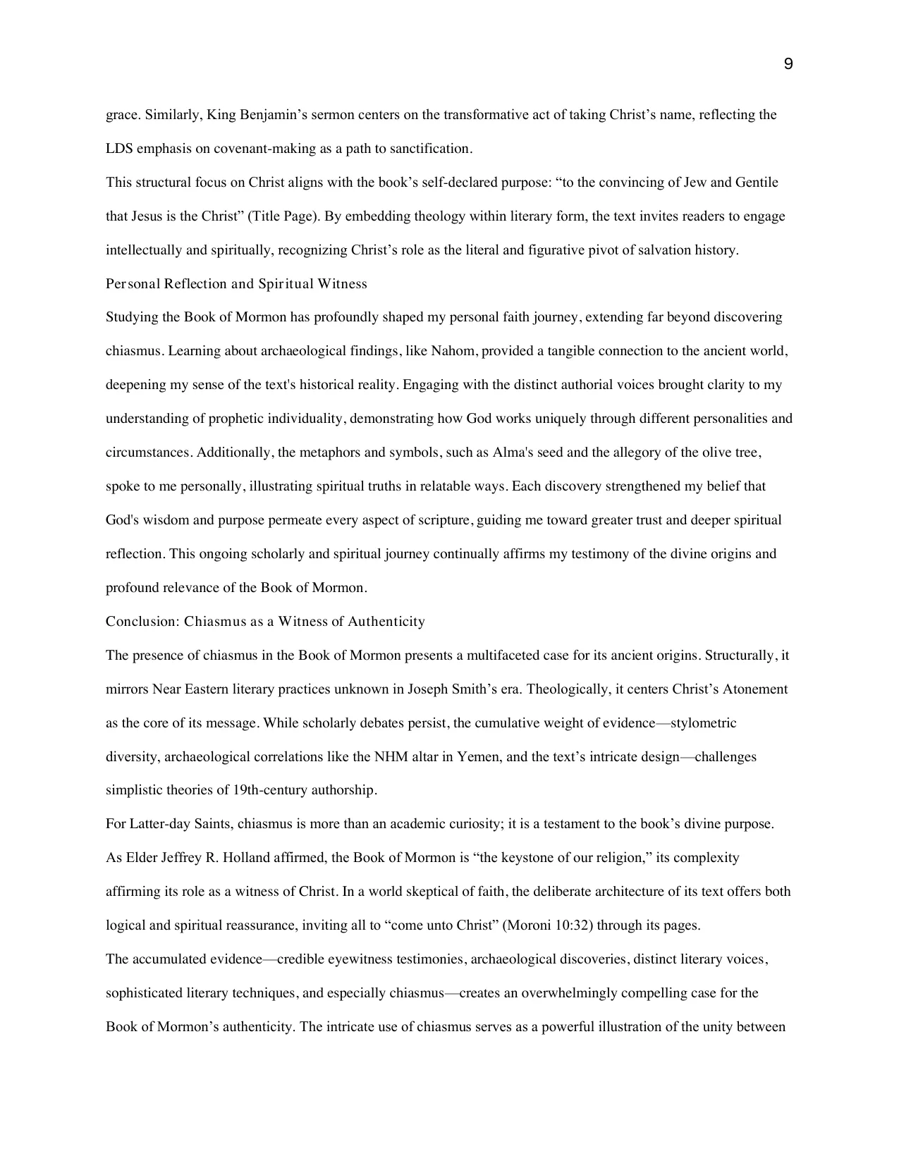 Anchored by Ancient Patterns: Chiasmus and Other Evidence of the Book of Mormon, page 9 of 10