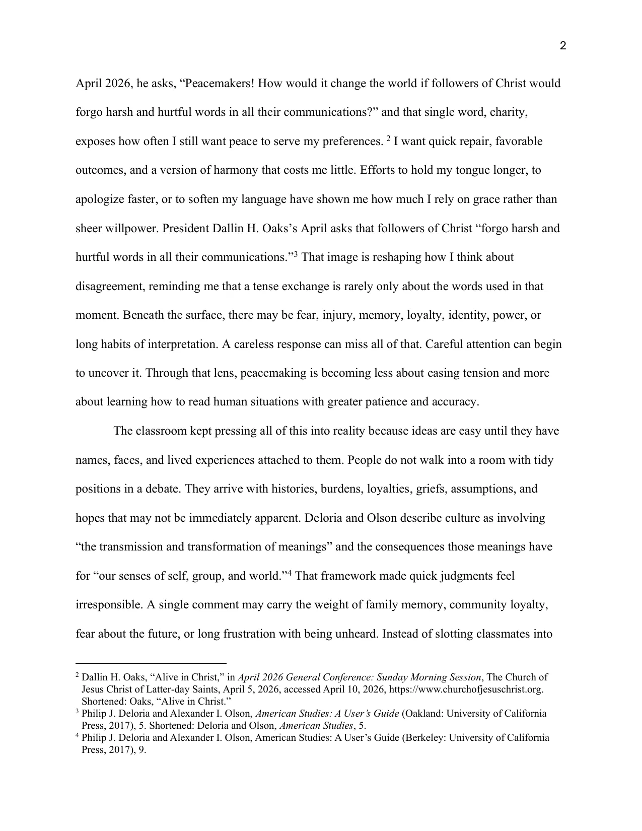 Becoming Peacemakers, page 2 of 4