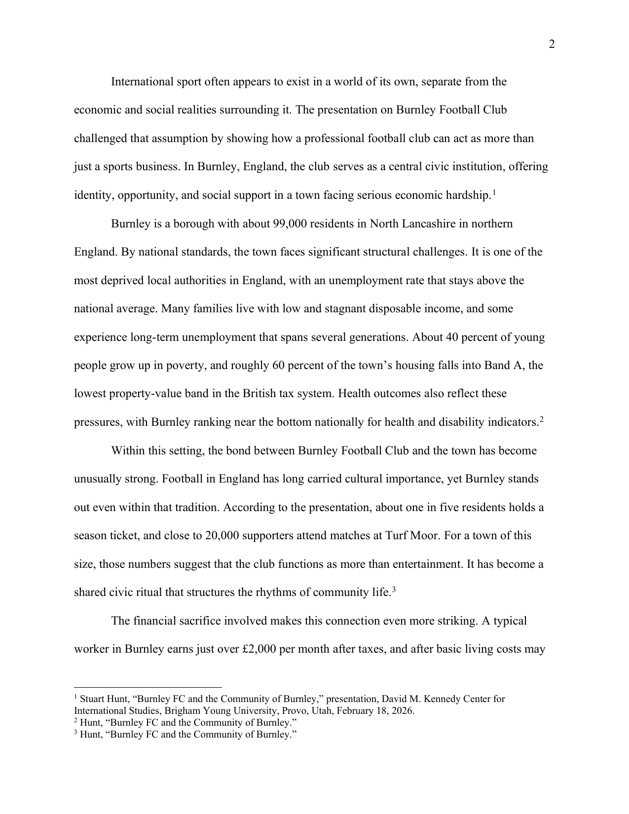 Burnley Football Club and the Life of a Town, page 2 of 5