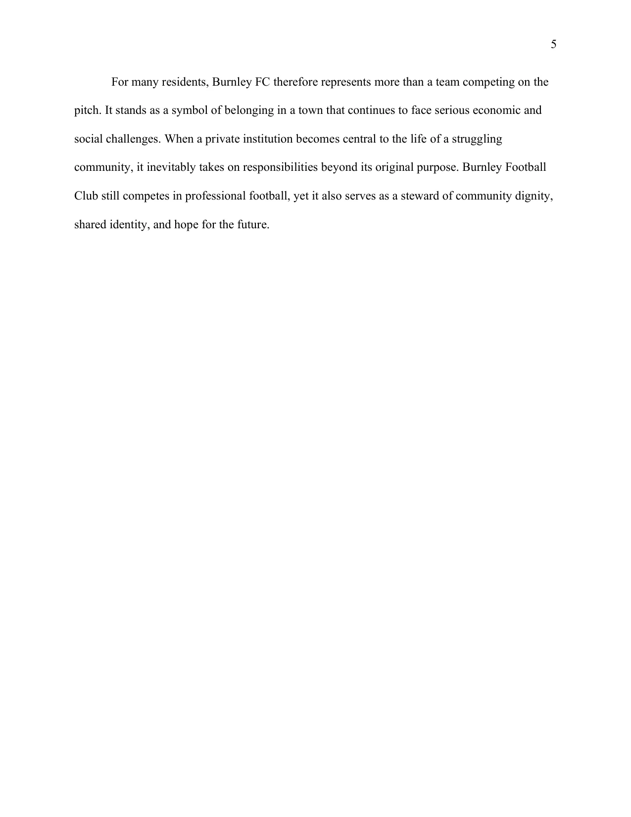 Burnley Football Club and the Life of a Town, page 5 of 5