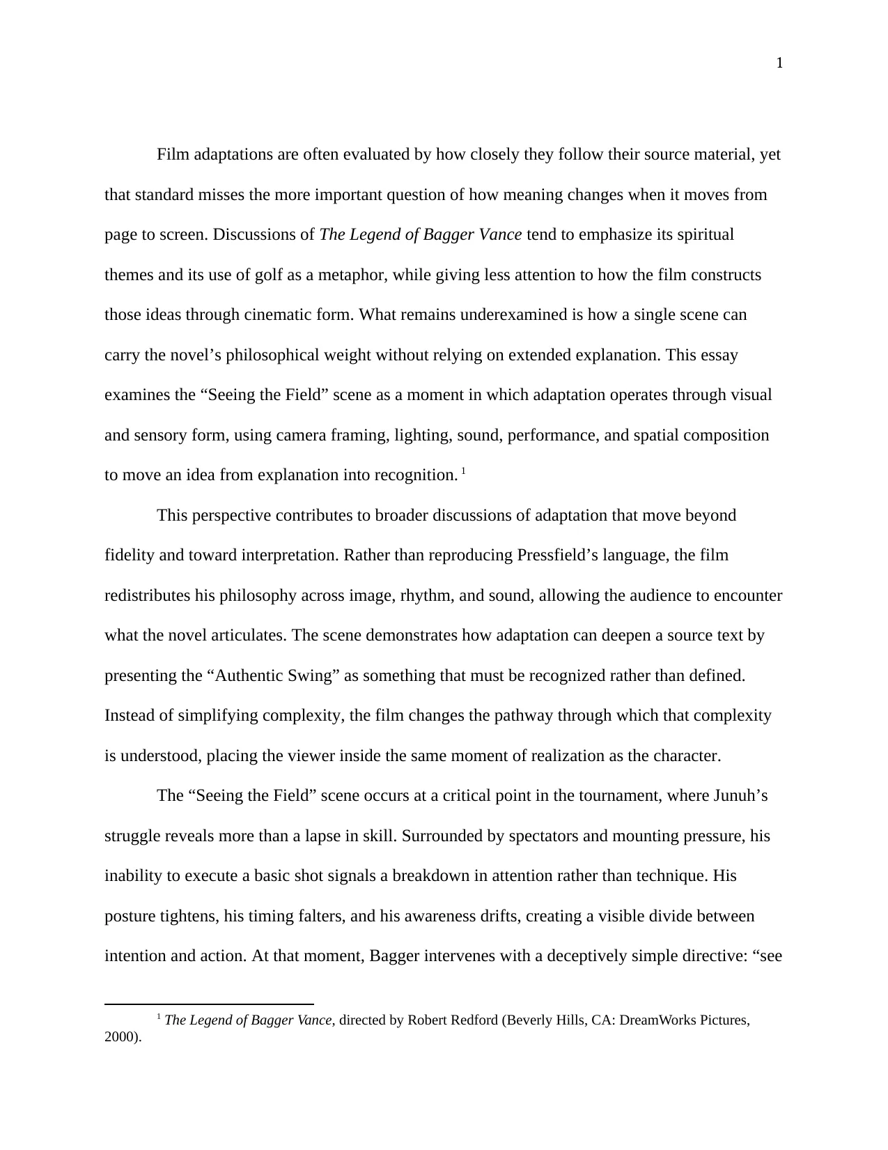 Seeing the Field: Adaptation, Perception, and the Authentic Self, page 2 of 8