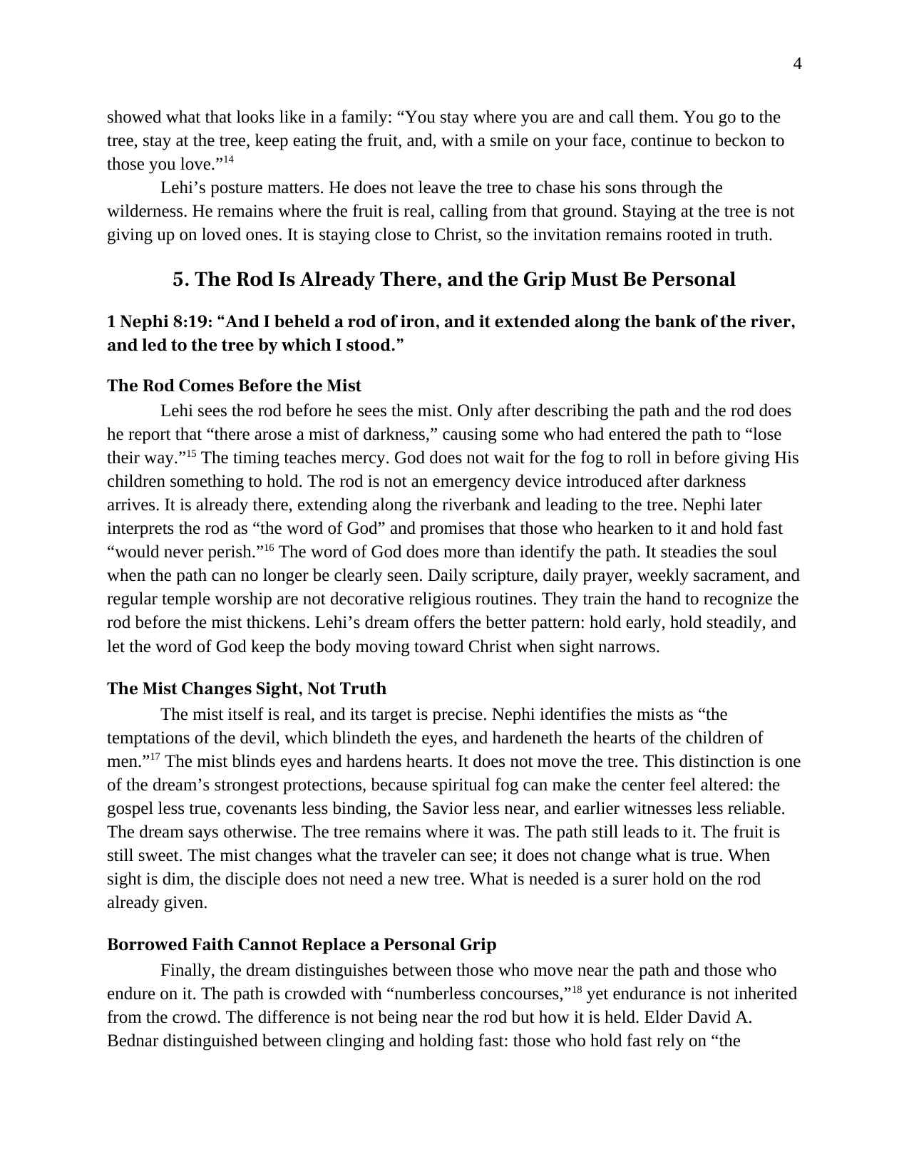 1 Nephi 8 and 11: Staying at the Tree, page 4 of 9