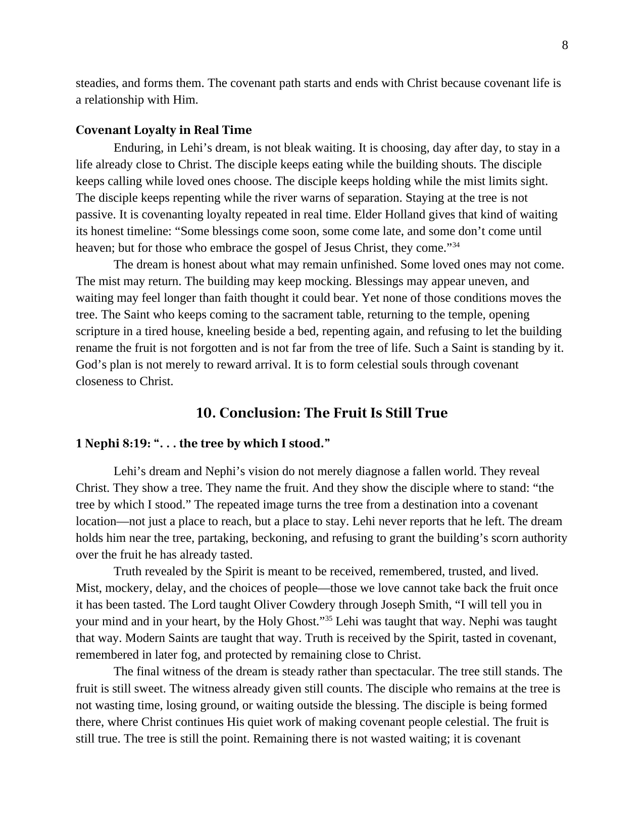 1 Nephi 8 and 11: Staying at the Tree, page 8 of 9
