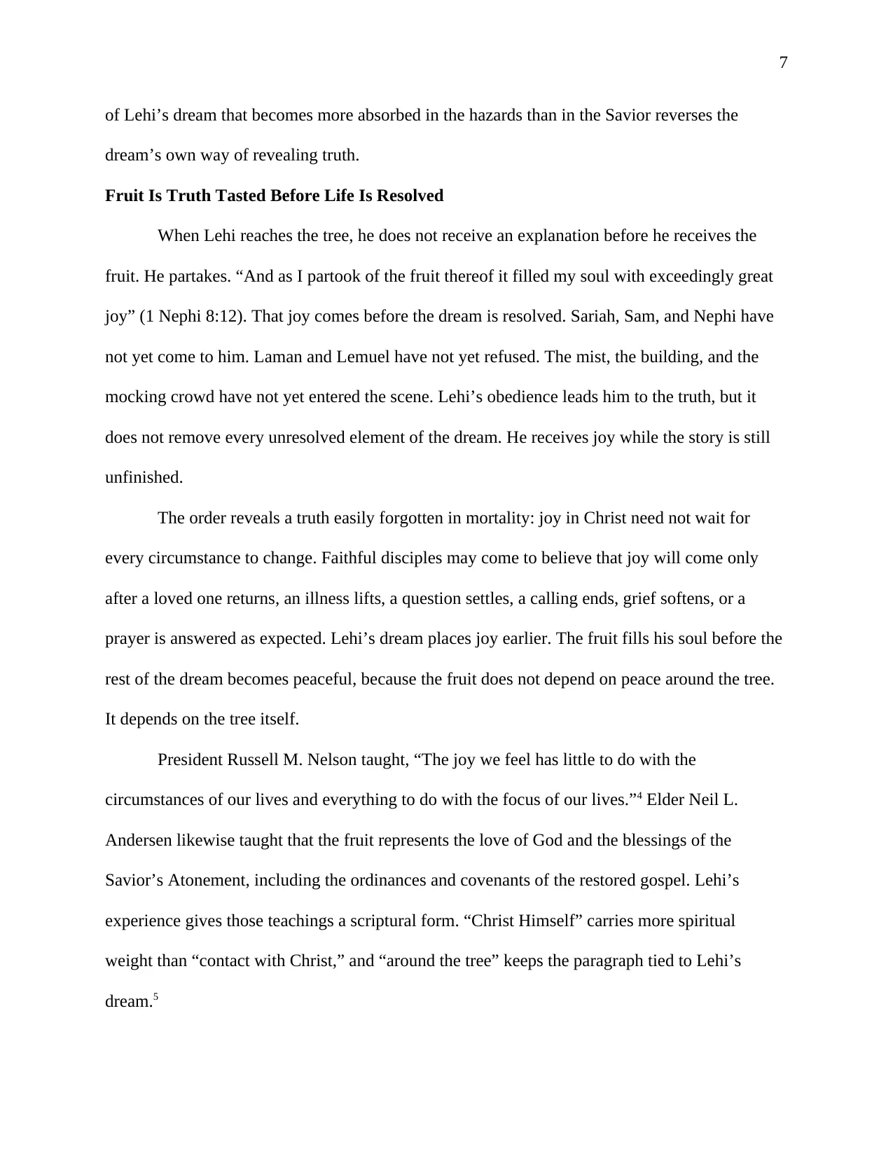 Staying at the Tree: Learning Truth From the Fruit, page 7 of 25