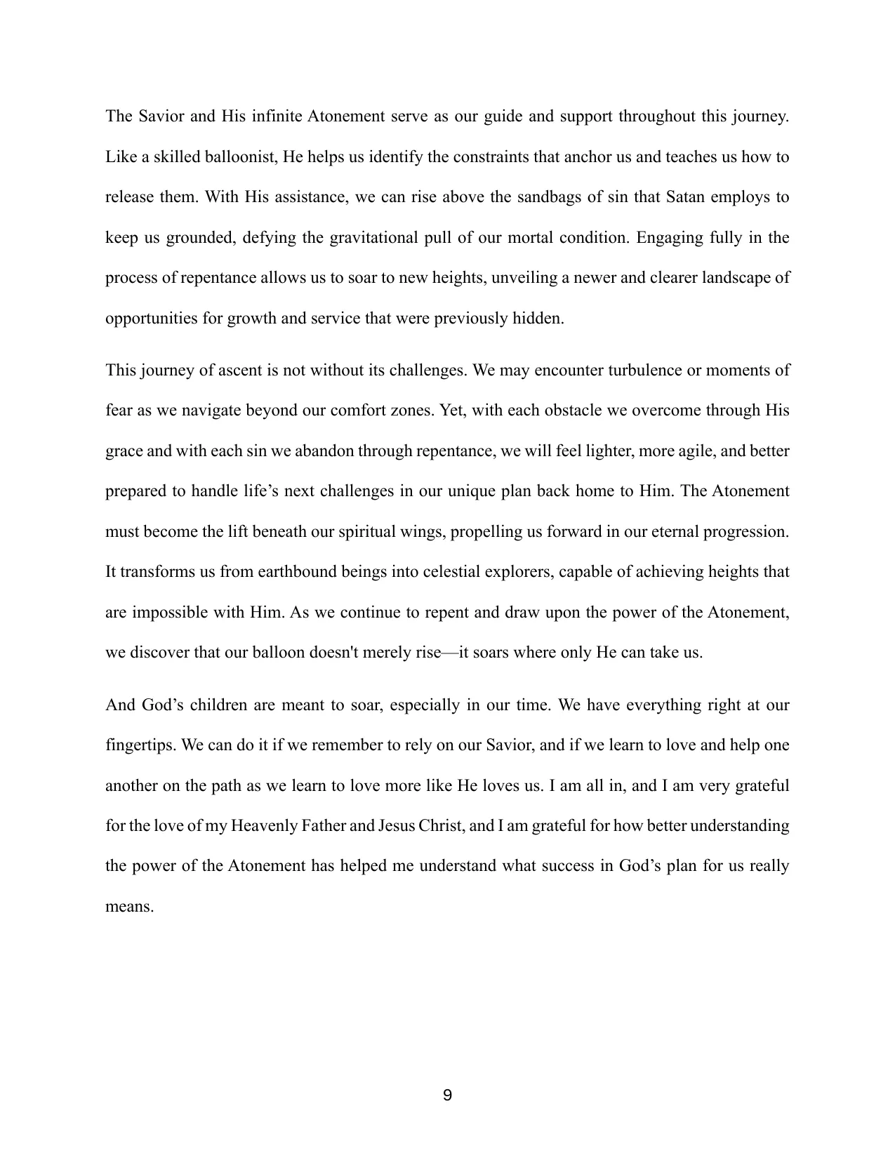 The Infinite Atonement: From Temporal Mindset to Eternal Vision, page 10 of 11